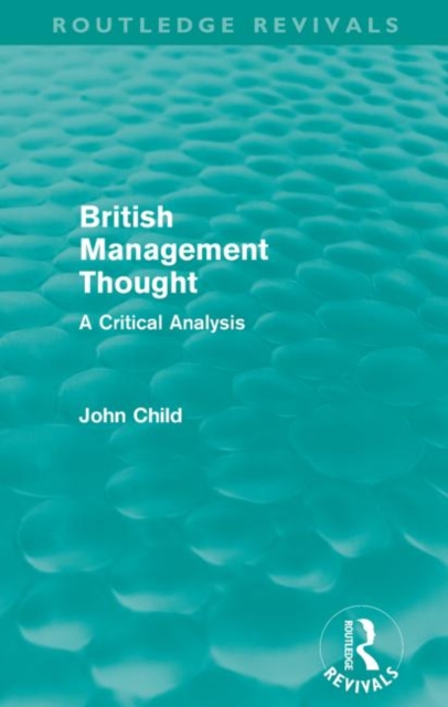 British Management Thought, Paperback / softback Book