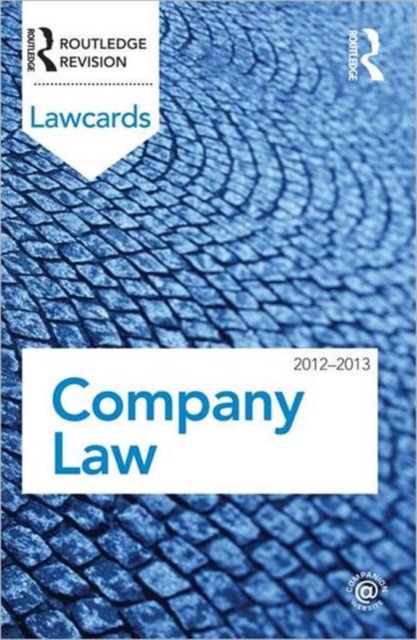 Company Lawcards 2012-2013, Paperback / softback Book