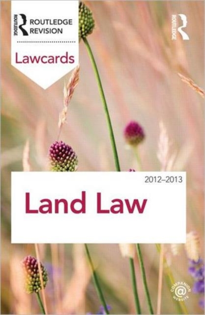 Land Law Lawcards 2012-2013, Paperback / softback Book