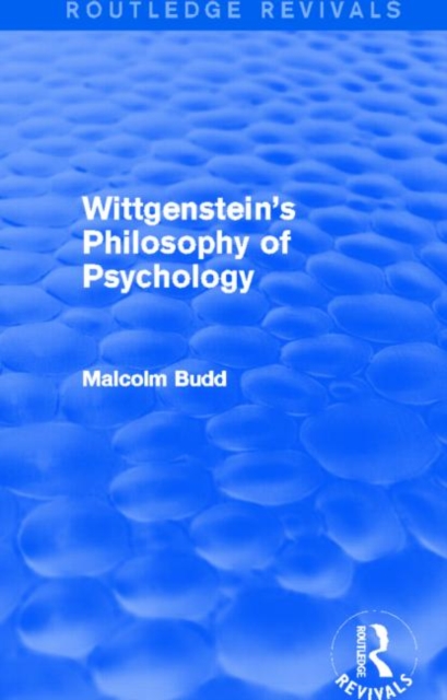 Wittgenstein's Philosophy of Psychology (Routledge Revivals), Hardback Book