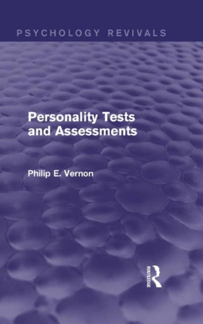 Personality Tests and Assessments (Psychology Revivals), Hardback Book