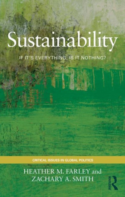 Sustainability : If It's Everything, Is it Nothing?, Hardback Book