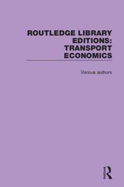 Routledge Library Editions: Transport Economics, Multiple-component retail product Book