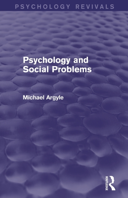 Psychology and Social Problems, Paperback / softback Book