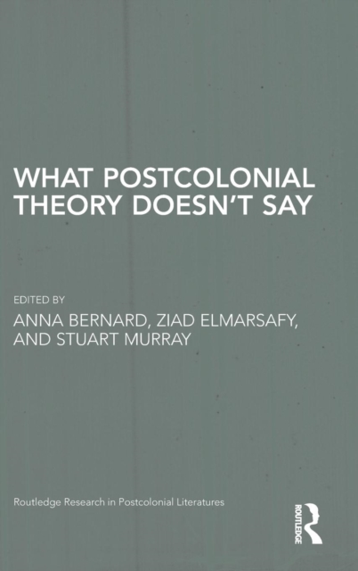What Postcolonial Theory Doesn't Say, Hardback Book