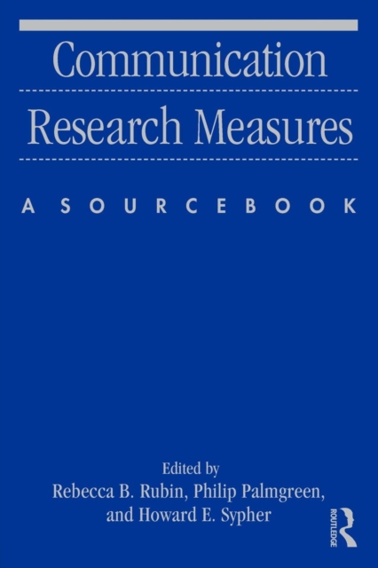 Communication Research Measures : A Sourcebook, Paperback / softback Book