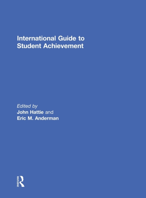 International Guide to Student Achievement, Hardback Book