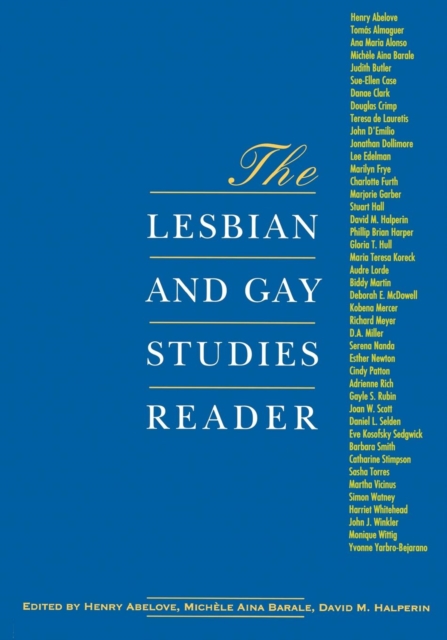 The Lesbian and Gay Studies Reader, Paperback / softback Book
