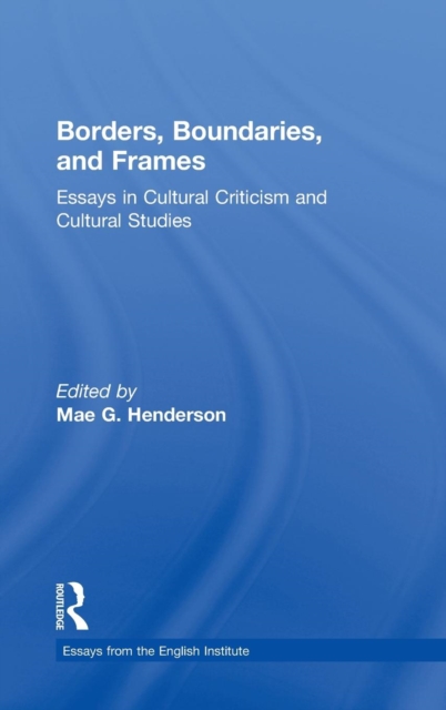 Borders, Boundaries, and Frames, Hardback Book
