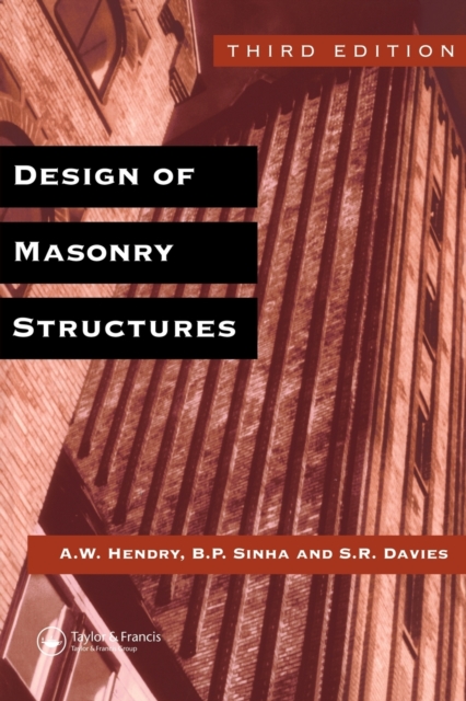 Design of Masonry Structures, Paperback / softback Book