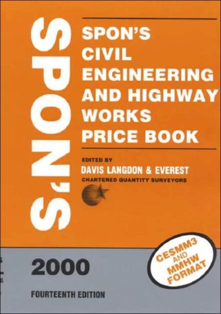Spon's Civil Engineering and Highway Works Price Book 2000, Hardback Book