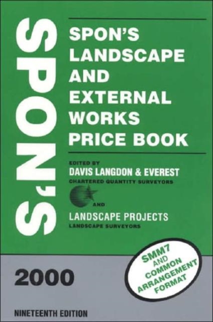 Spon's Landscape and External Works Price Book 2000, Hardback Book