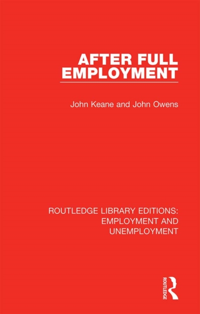 After Full Employment, PDF eBook