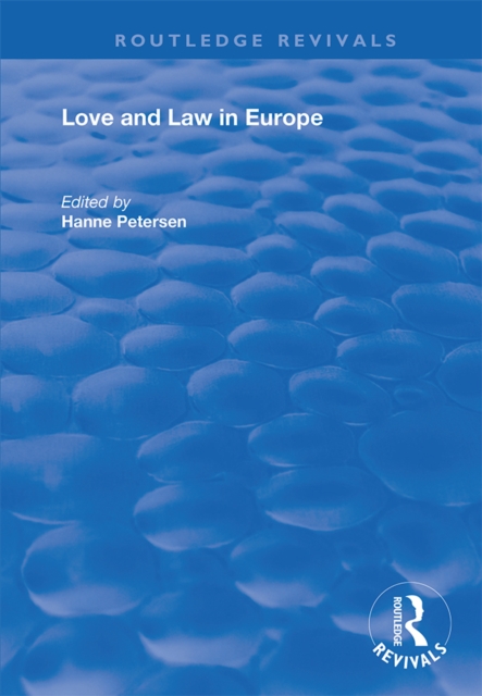 Love and Law in Europe, PDF eBook