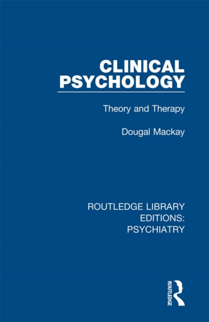 Clinical Psychology : Theory and Therapy, EPUB eBook