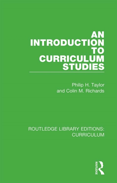 An Introduction to Curriculum Studies, PDF eBook
