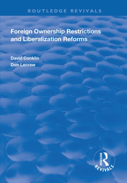 Foreign Ownership Restrictions and Liberalization Reforms, EPUB eBook