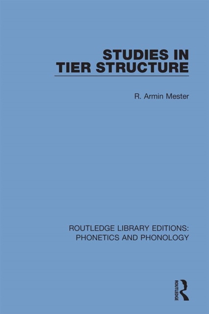 Studies in Tier Structure, EPUB eBook