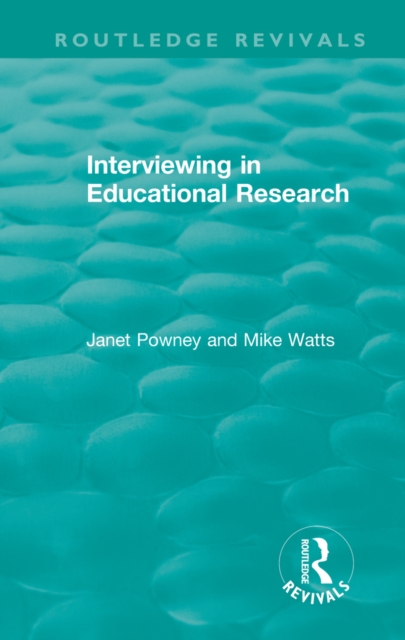 Interviewing in Educational Research, EPUB eBook