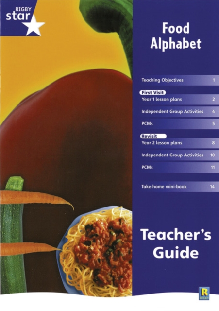 Rigby Star Shared Year 1 Non-Fiction: Food Alphabet : Teachers Guide, Paperback Book