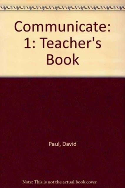 Communicate 1 Teacher Book, Paperback / softback Book