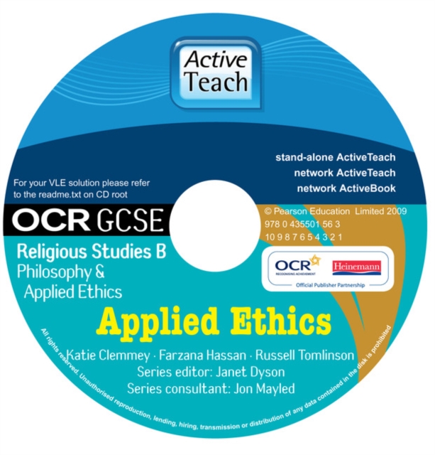 GCSE OCR Religious Studies B : Applied Ethics ActiveTeach CD-ROM, CD-ROM Book