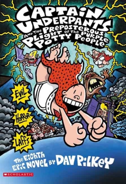 Captain Underpants and the Preposterous Plight of the Purple Potty People (Captain Underpants #8), Paperback Book