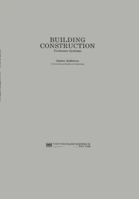 Building Construction, Hardback Book