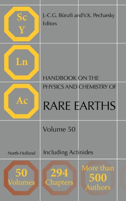 Handbook on the Physics and Chemistry of Rare Earths : Including Actinides Volume 50, Hardback Book