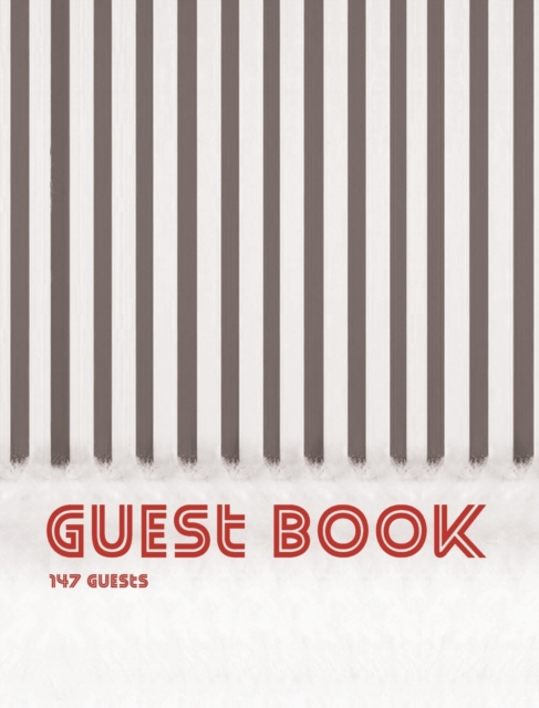 Guest Book, 147 Guests, Blank Write-in Notebook., Hardback Book