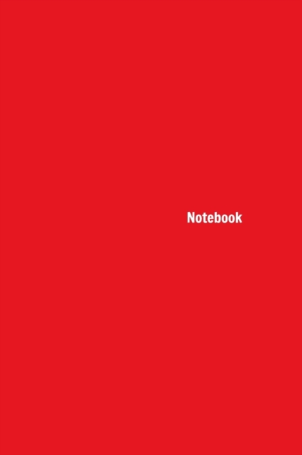 Notebook : Red College Ruled Notebook, Journal, Paperback / softback Book