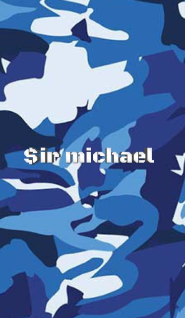 Blue Camouflage Sir Michael creative journal : Blue Camouflage Sir Michael creative journal, Hardback Book