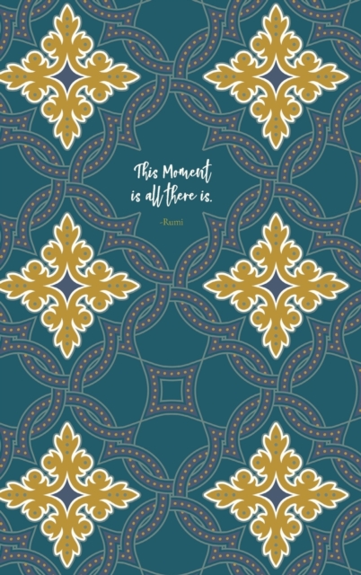 Undated Planner - Diary - Journal - Rumi - Teal Tiles, Hardback Book