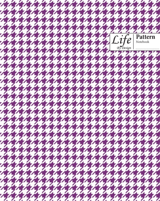 Checkered II Pattern Composition Notebook Wide Large 100 Sheet Purple Cover, Paperback / softback Book