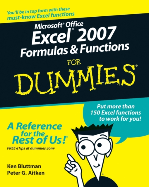 Excel 2007 Formulas and Functions For Dummies, Paperback / softback Book