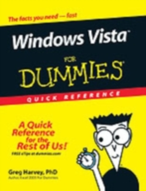 Windows Vista For Dummies Quick Reference, PDF eBook