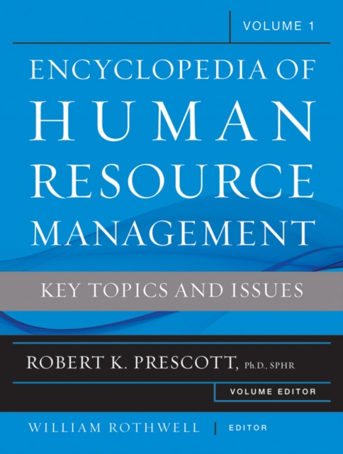 The Encyclopedia of Human Resource Management, Volume 1 : Short Entries, Hardback Book
