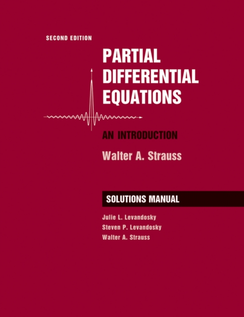 Partial Differential Equations: An Introduction, 2e Student Solutions Manual, Paperback / softback Book