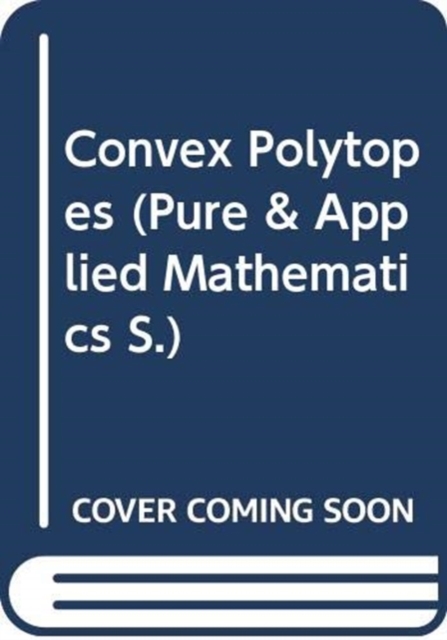 Convex Polytopes, Hardback Book