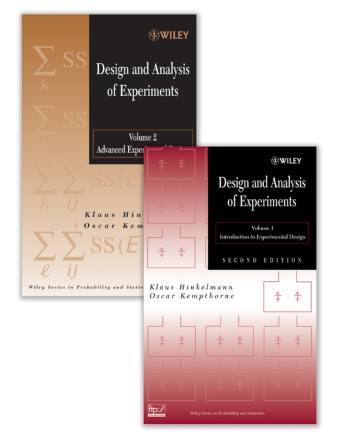 Design and Analysis of Experiments Set, Hardback Book