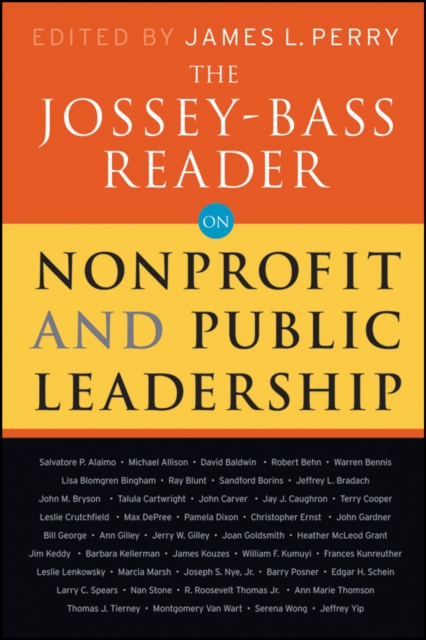 The Jossey-Bass Reader on Nonprofit and Public Leadership, Paperback / softback Book