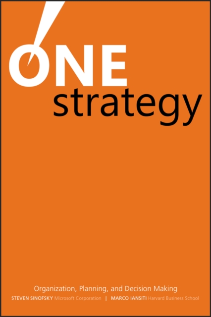 One Strategy : Organization, Planning, and Decision Making, EPUB eBook