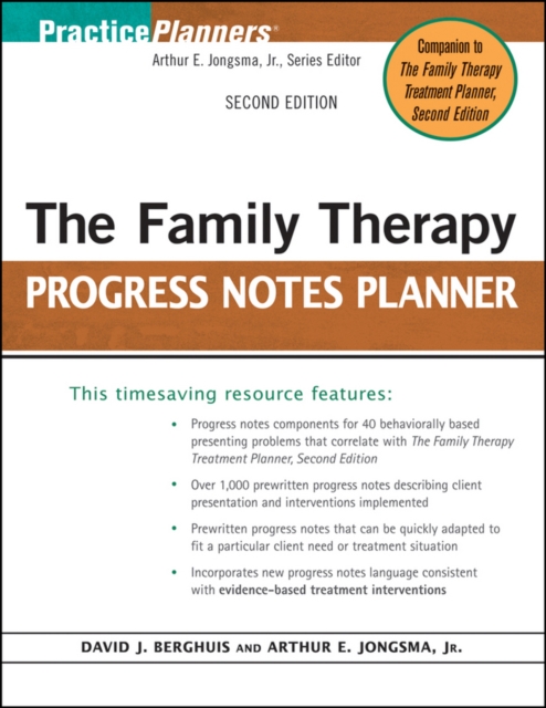 The Family Therapy Progress Notes Planner, PDF eBook