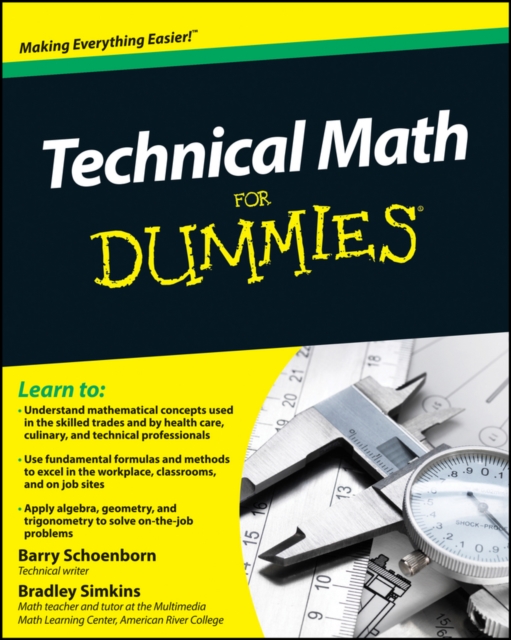 Technical Math For Dummies, EPUB eBook