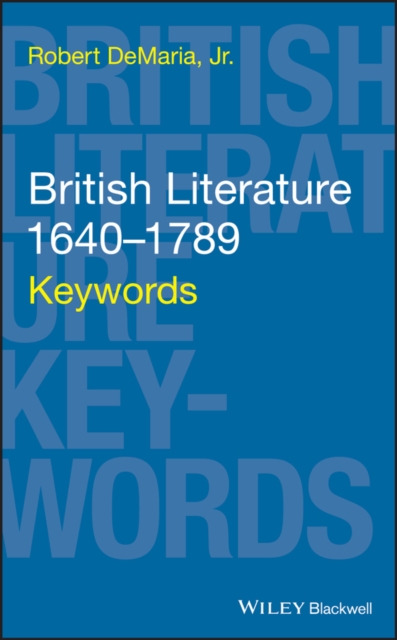 British Literature 1640-1789 : Keywords, Hardback Book