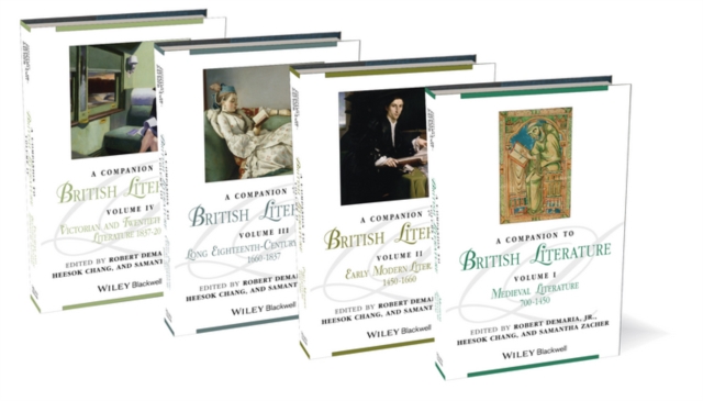 A Companion to British Literature, 4 Volume Set, Hardback Book