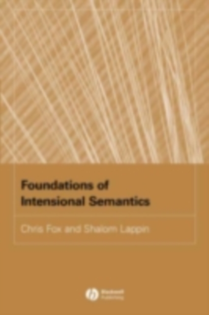 Foundations of Intensional Semantics, PDF eBook