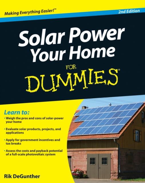 Solar Power Your Home For Dummies, EPUB eBook