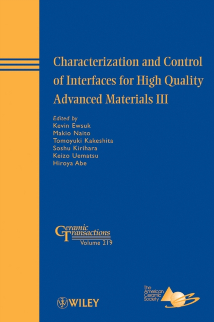 Characterization and Control of Interfaces for High Quality Advanced Materials III, PDF eBook