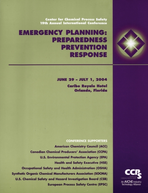 Emergency Planning : Preparedness, Prevention and Response, PDF eBook
